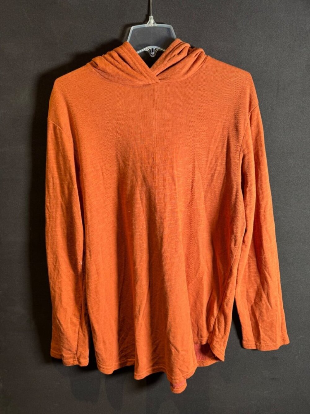 Goodlife Lightweight Hoodie Hooded Knit Sweater Size XL Made in USA Orange NWOT